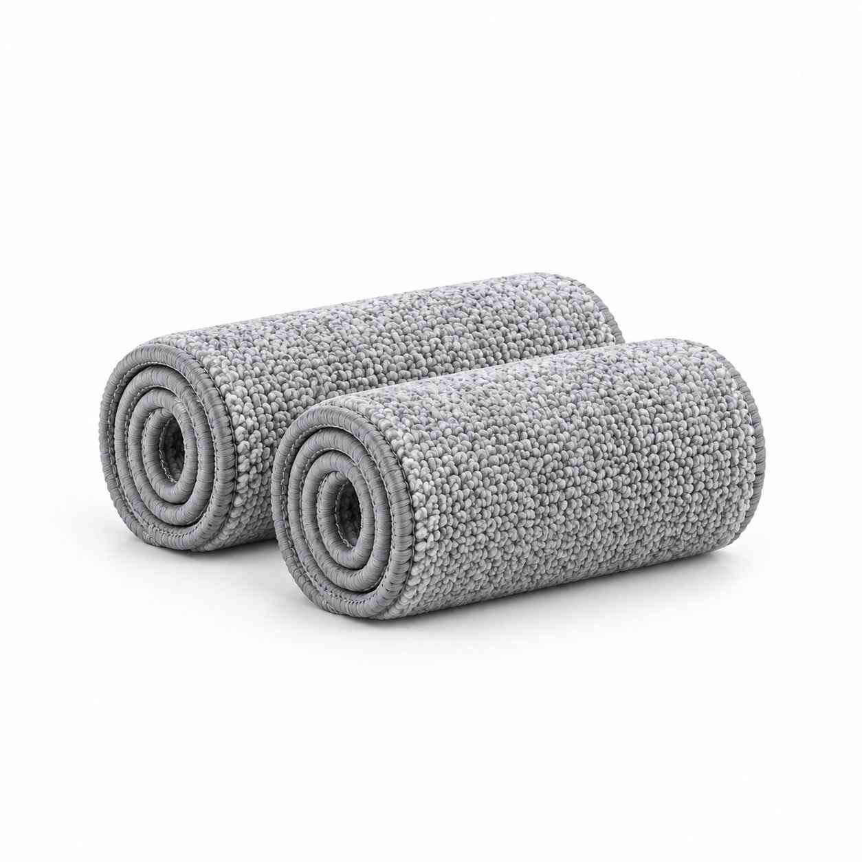 Zwei gerollte Mikrofaser-Pads